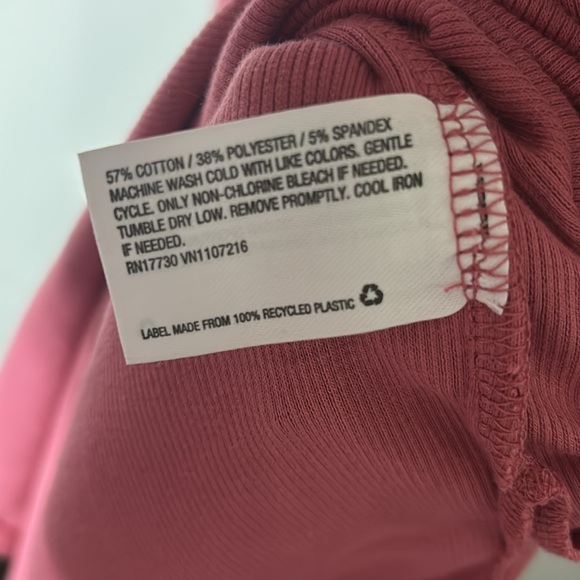 Hatch the Nines Pink Ribbed Maxi Long Length Dress Long Sleeve Maternity Large - Picture 4 of 4